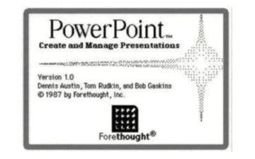 The world's first PowerPoint was owned by Apple