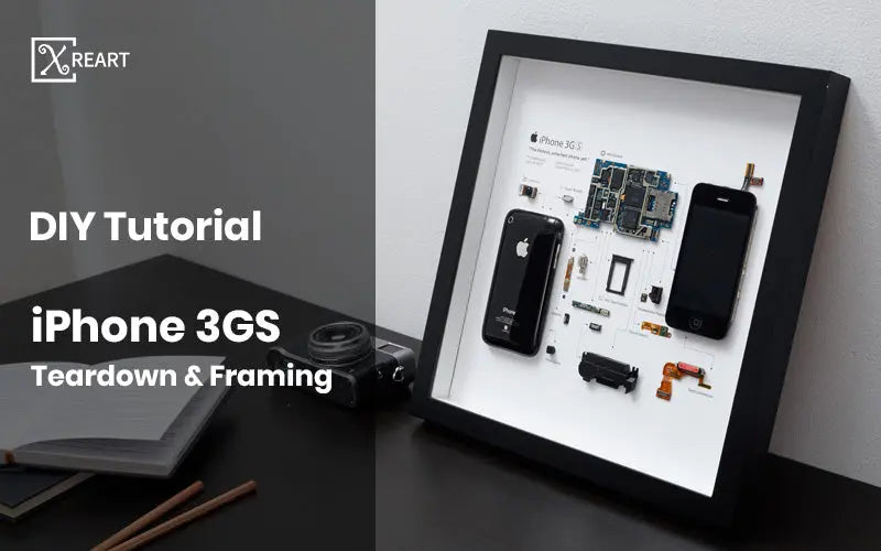 How to tear down an iPhone3GS and turn it into a framed artwork