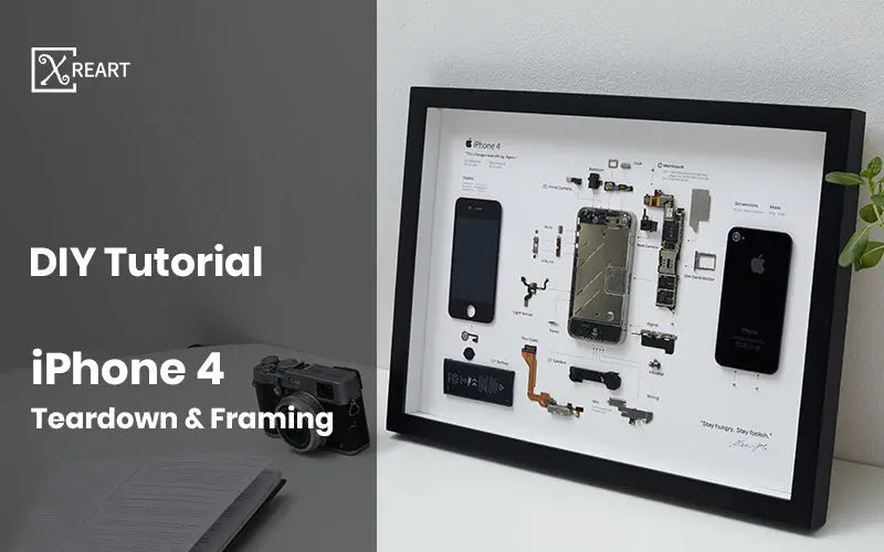 How to teardown iPhone4 and turn it into a framed artwork