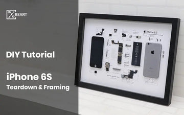 How to tear down an old iPhone6S and turn it into a framed artwork