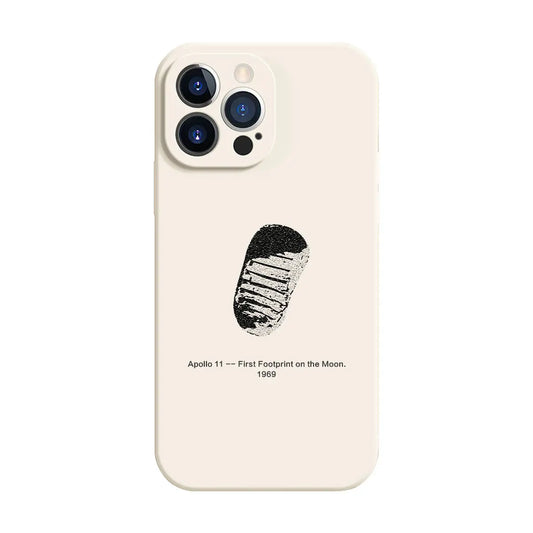 First Footprint on the Moon-Epoch Echo Series-iPhone Case XreArt Studio