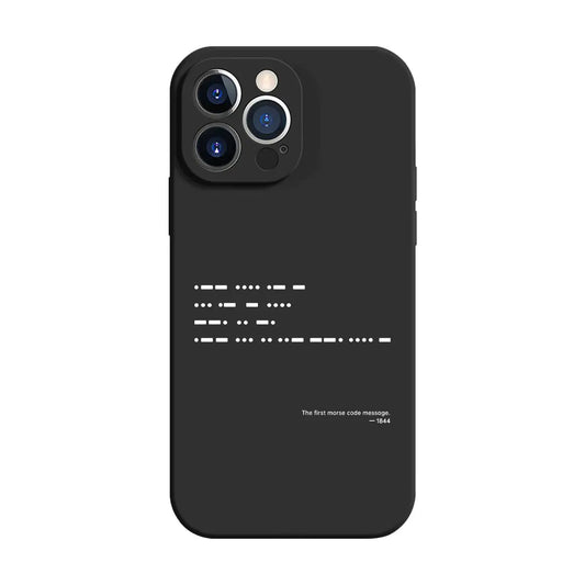 First Morse Code Message-Epoch Echo Series-iPhone Case XreArt Studio