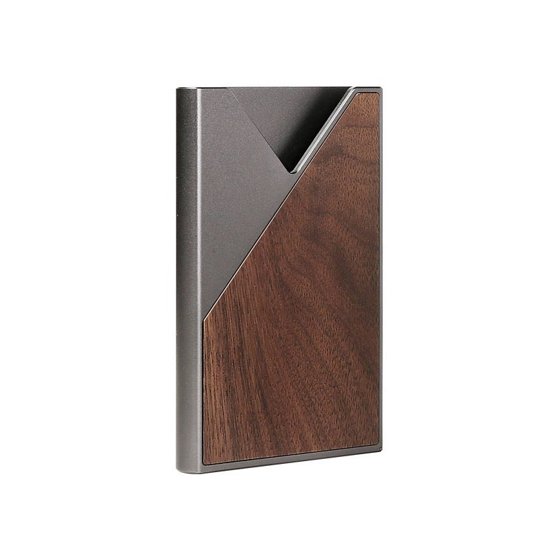 Elegant Walnut Wood Business Card Holder and Business Card Case