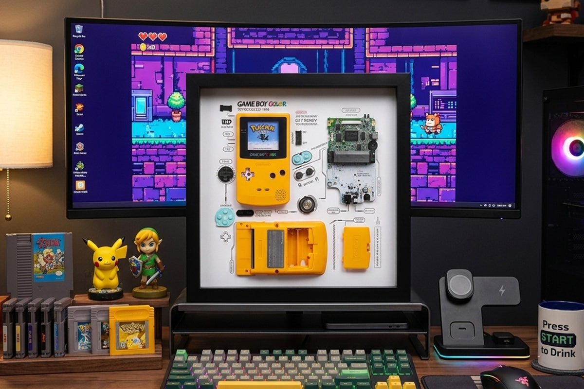 Xreart GameBoy Color Framed Artwork Personal Collection and Nostalgic Gift