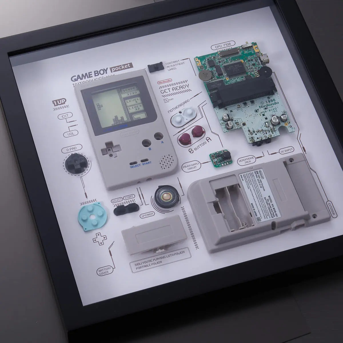 Game Boy Pocket Xreart Premium Display Art