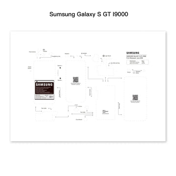 Sumsung Galaxy S GT I9000 disassembled Layout PDF Download XreArt Studio 