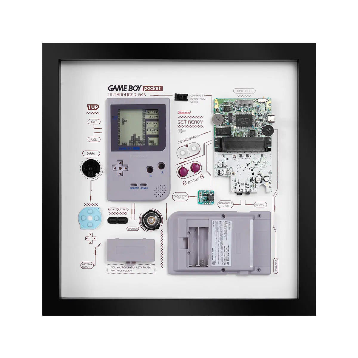 Game Boy Pocket Xreart Premium Display Art