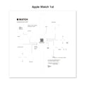Apple watch 1 Disassemble Layout Template PDF Format (Digital Download) XreArt Studio 