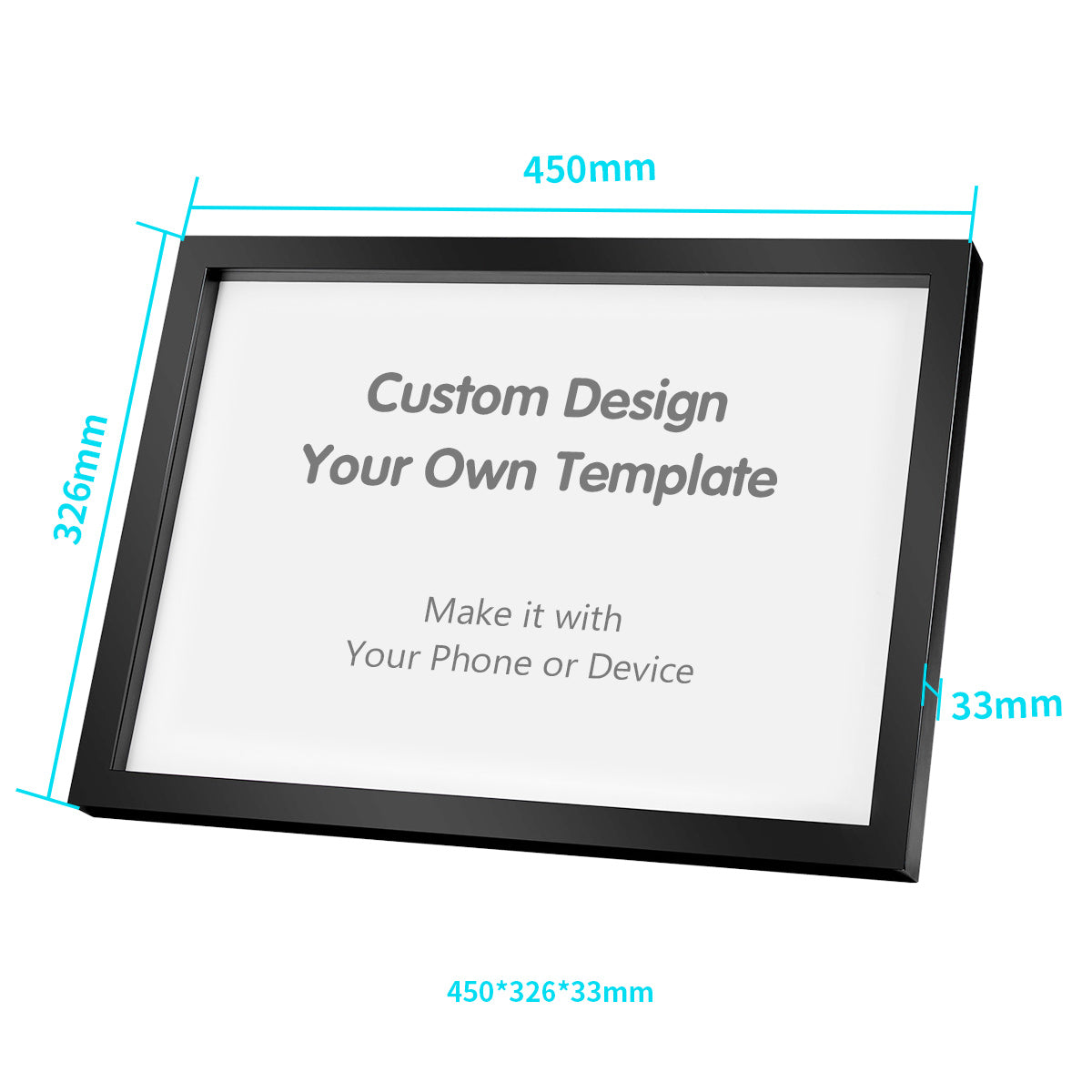 Transform your mobile phone or device into a customized art frame for disassembly