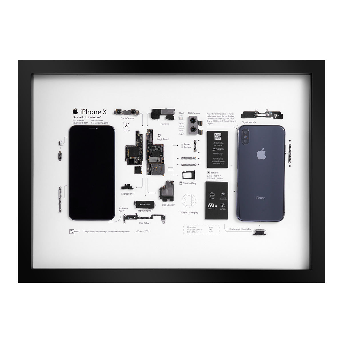 Xreart iPhone X teardown Frame