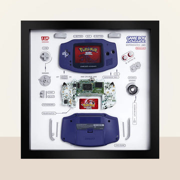 uheldigvis Forinden dvs. Xreart GameBoy Advance Framed Artwork Personal Collection and Nostalgic Gift