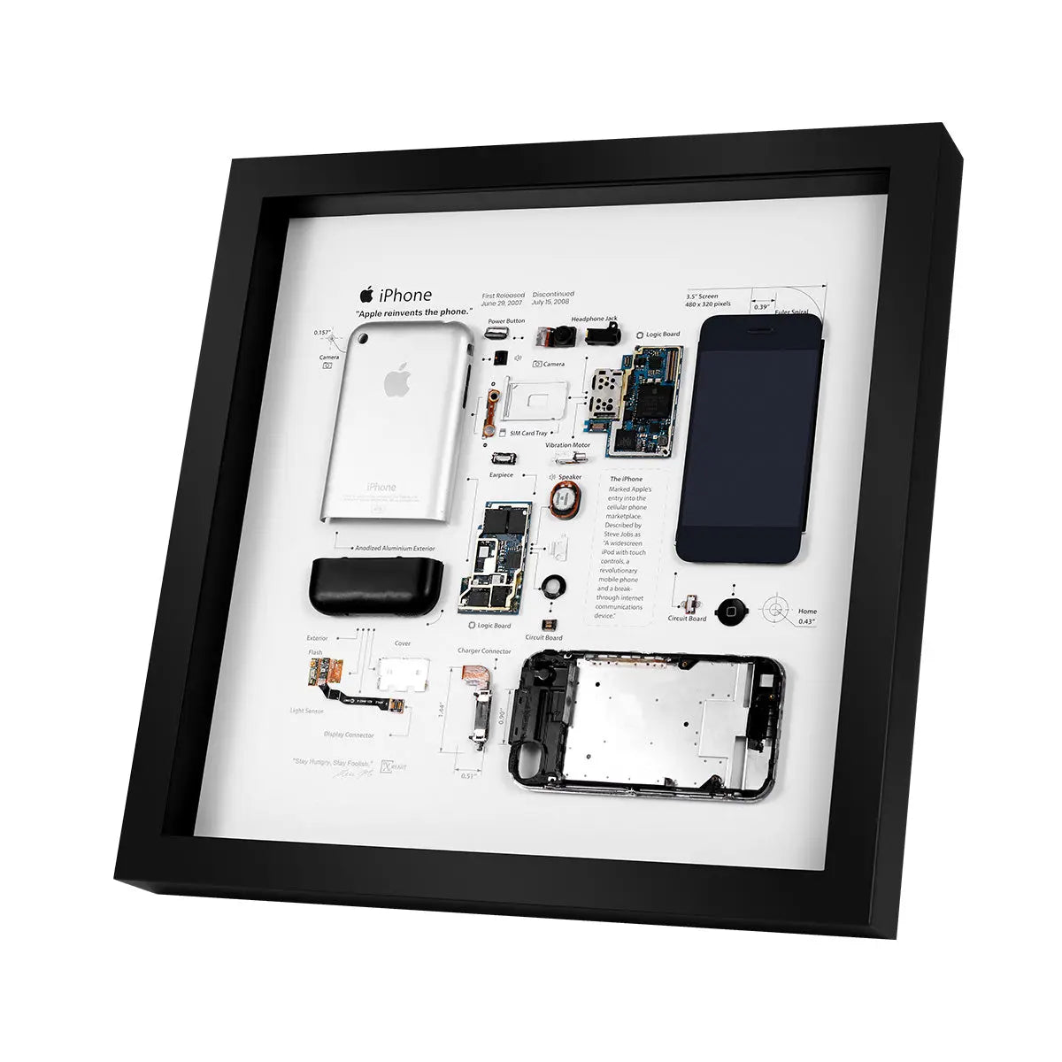 Disassembled iPhone 6 Art With Frame, outlet Disassemble Art, Framed iPhone 6 Teardown,